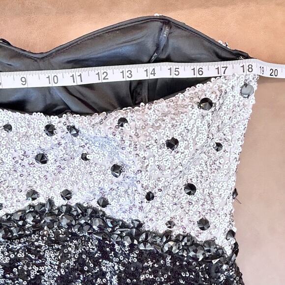 Sexy BLING Sweetheart Sleeveless Evening Cocktail Sequin Sleeveless Glamorous - Picture 10 of 13